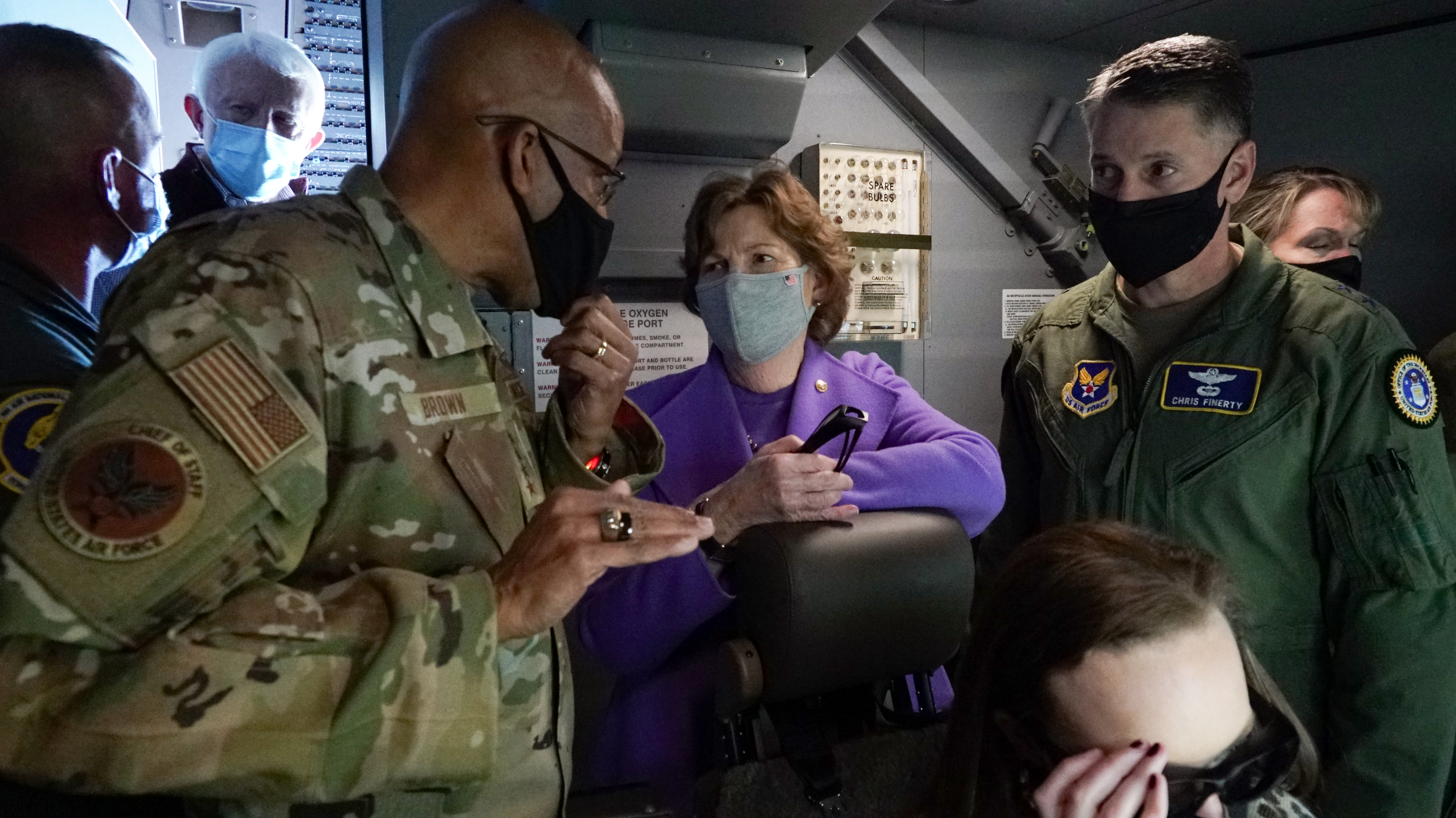 2.23.21 U.S. Sen. Jeanne Shaheen and Air Force Chief of Staff Gen. Charles Q. Brown, Jr., discuss processes and capabilities of the KC-46