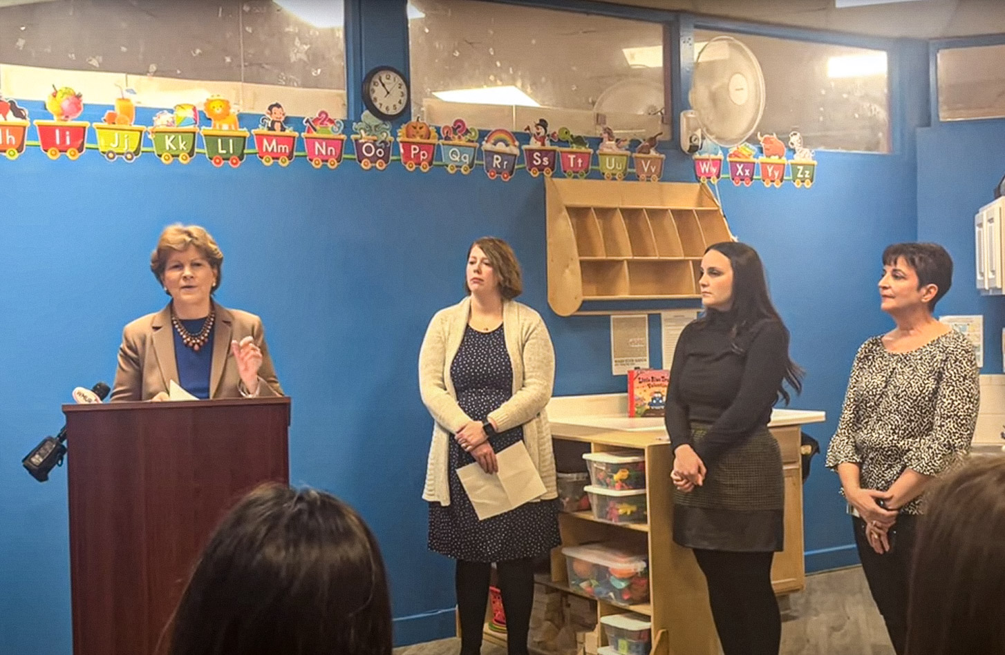 Shaheen Visits Manchester Childcare Facility, Speaks with Households and Small Enterprise Concerning the Childcare Disaster