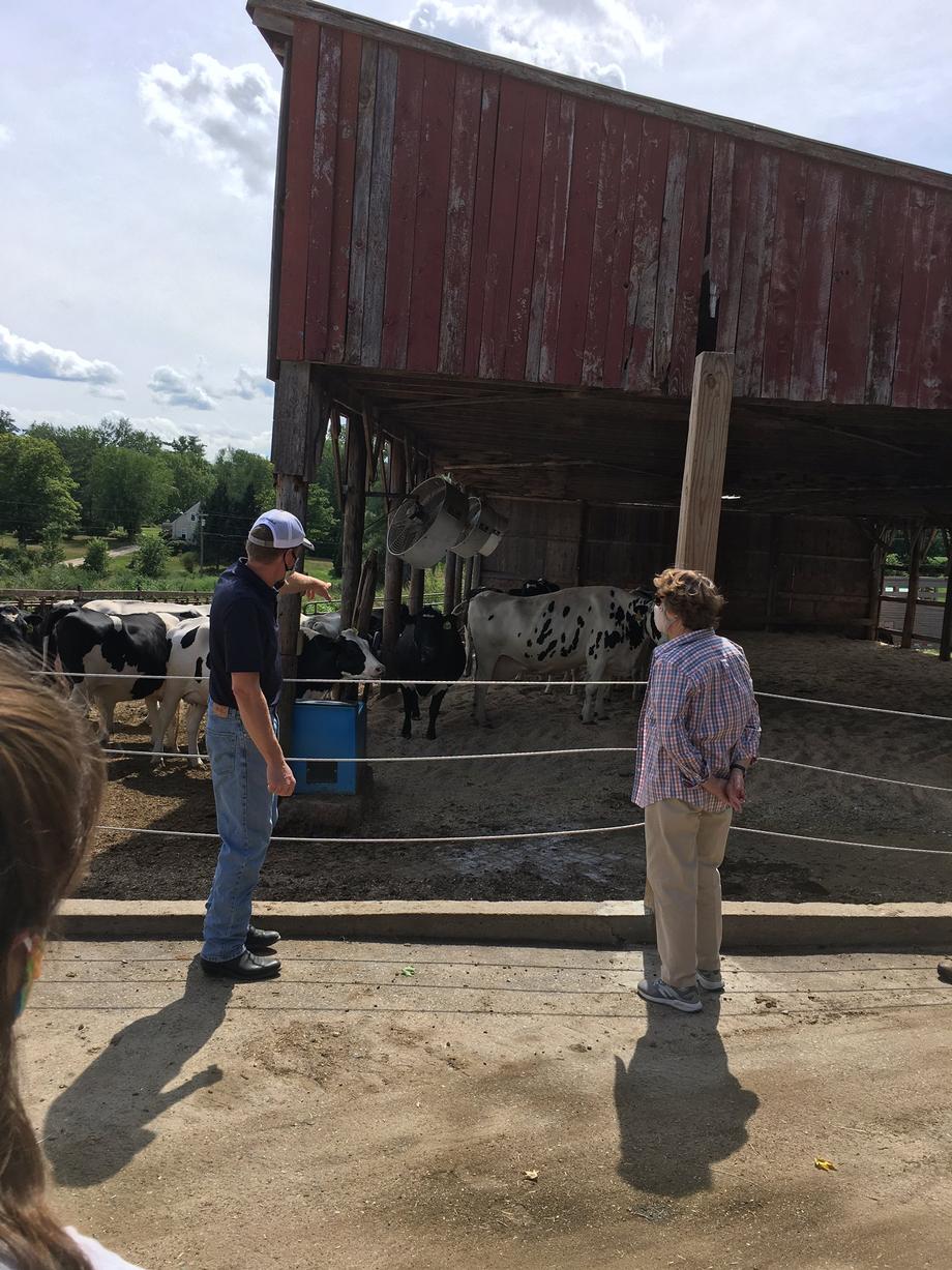 Shaheen visits Scruton's Dairy in Farmington