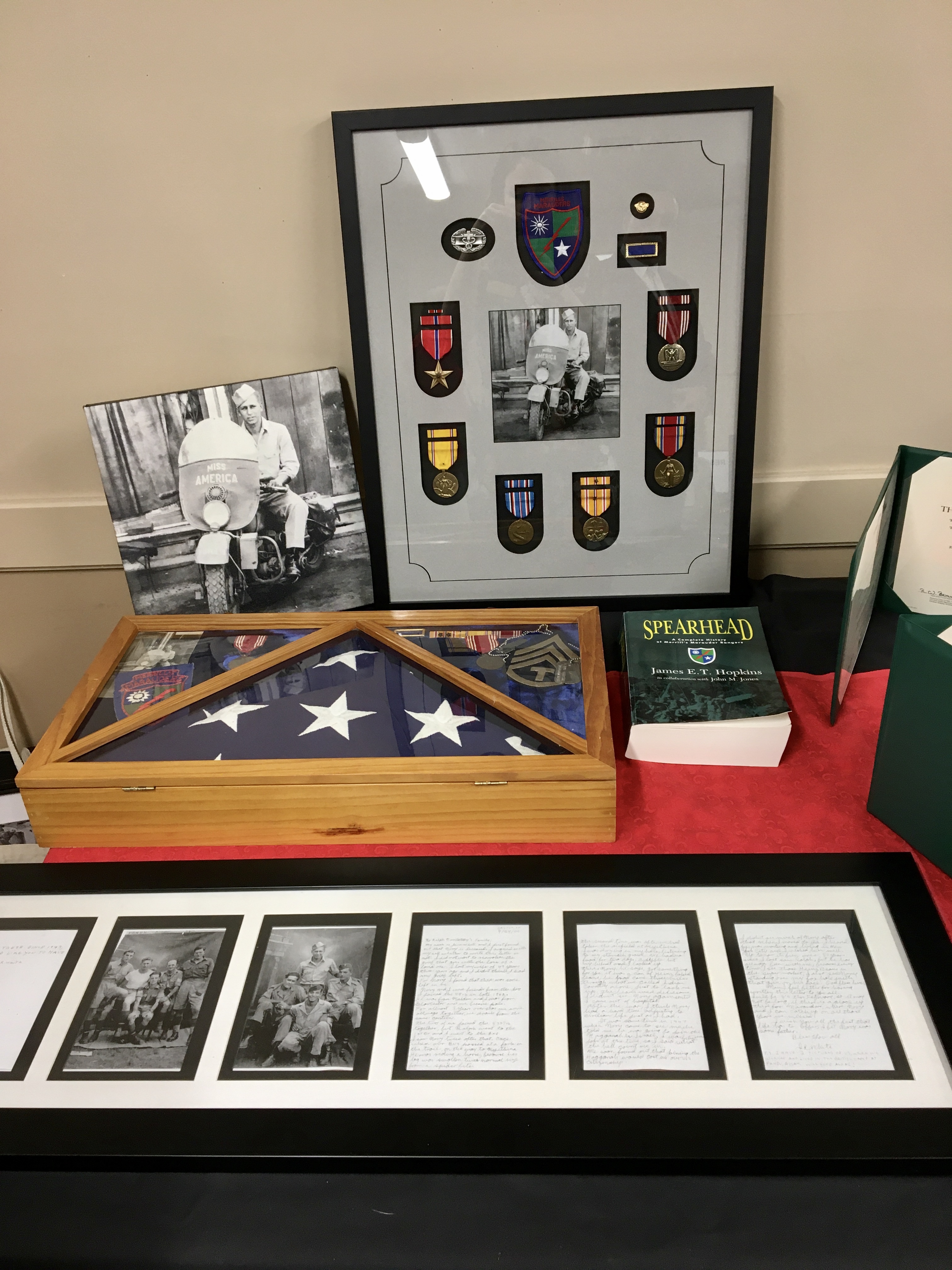 Medal display of World War II veteran Ralph Noveletsky