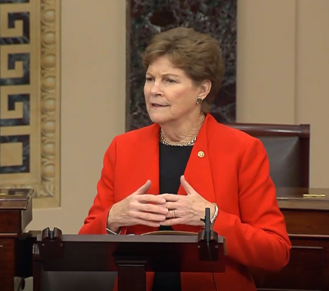 Shaheen on senate floor